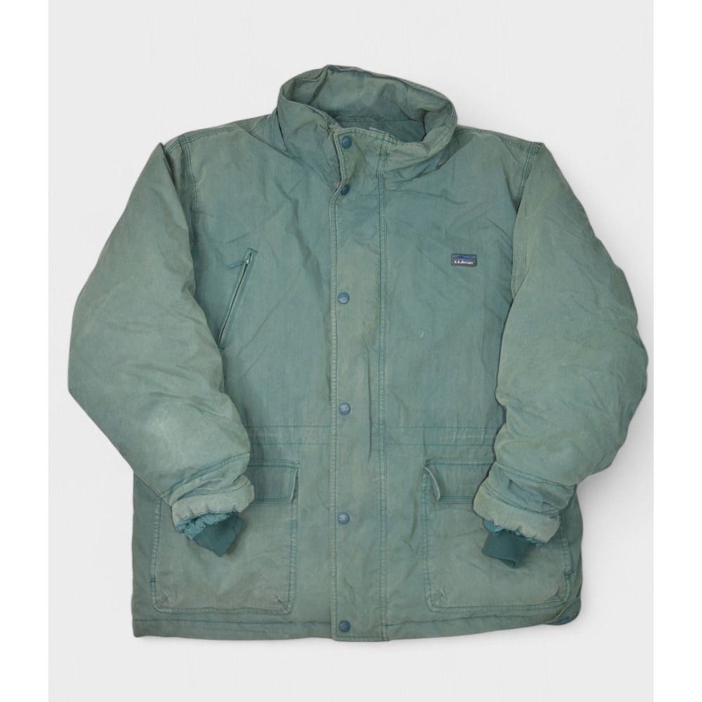 Vintage LL Bean Jacket Mens Medium Green Baxter State Parka Goose Down Puffer